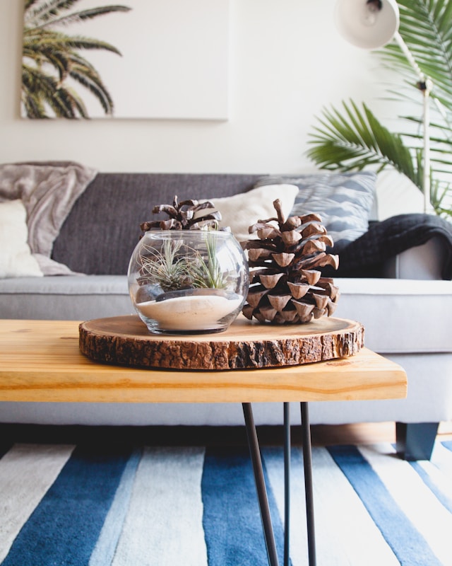 stylish townhome living room representing using FHA loans to purchase home